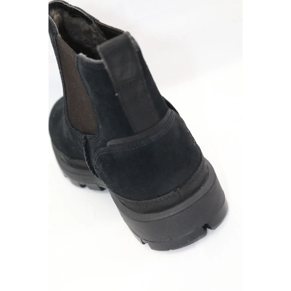 UGG CHELSEA MEN BOOTS LEATHER Black Size 7 / UK 6 / EU 40 / JP 25